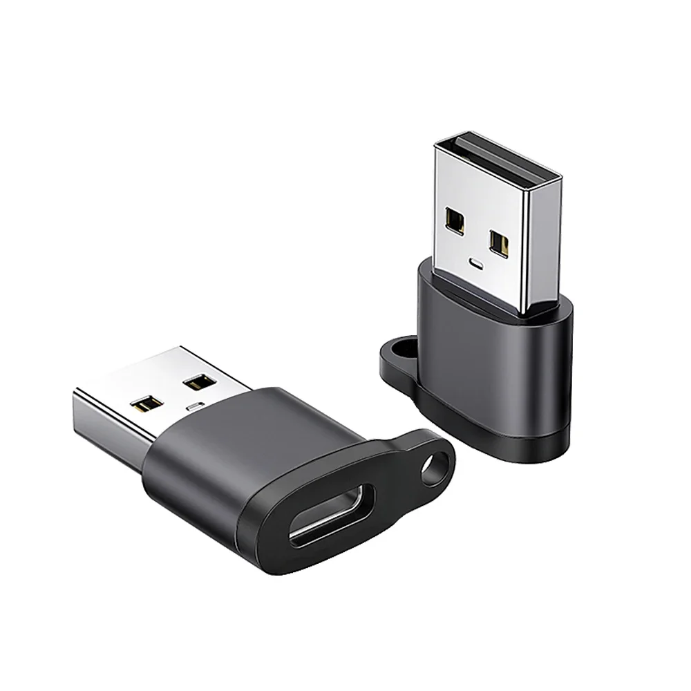 USB to USB C Adapter Mini High-Speed USB C-Type Female to USB A-Type Male Fast Charging Data Synchronization OTG Adapter Convert