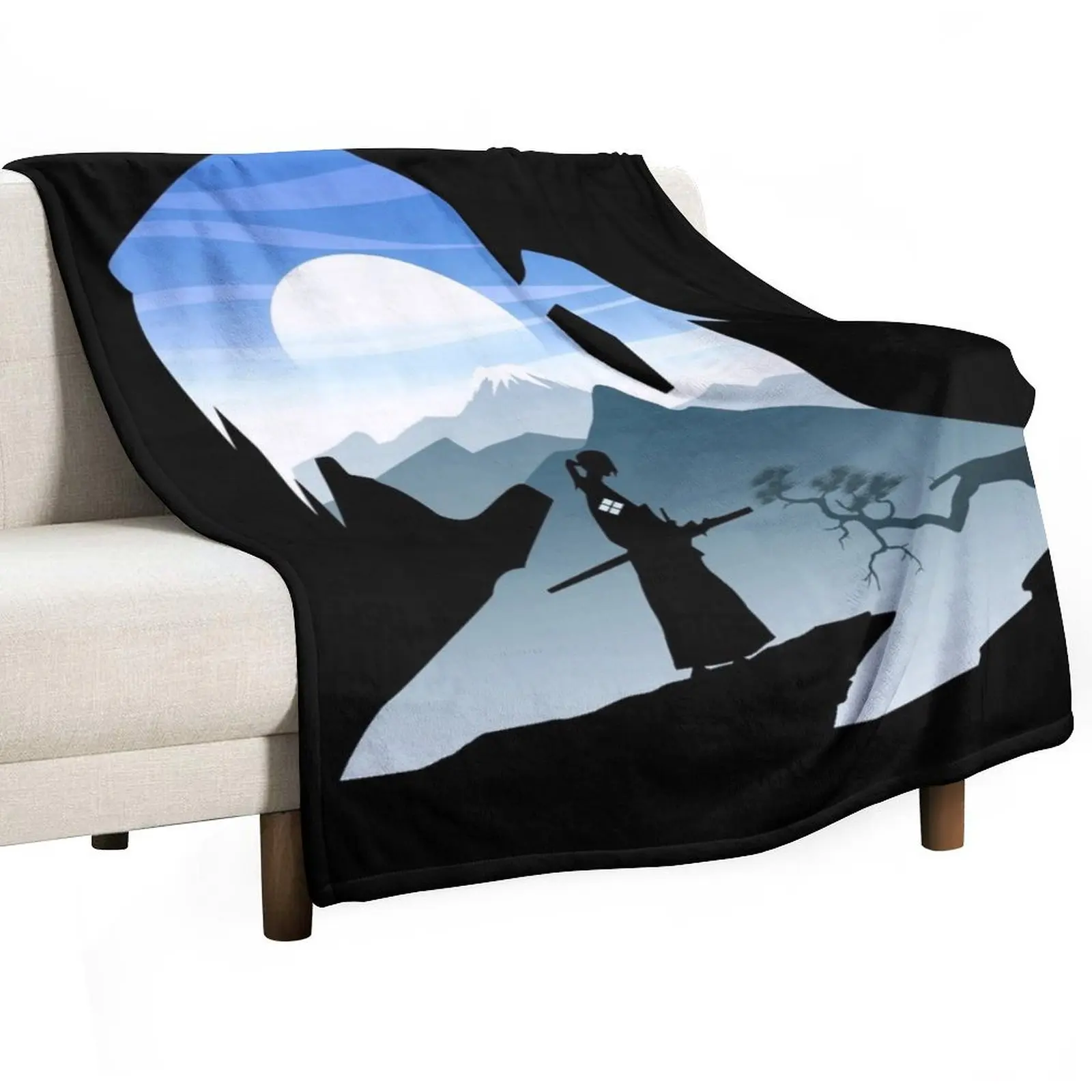 Sky and Samurai Throw Blanket Luxury Thicken wednesday Thermals For Travel Blankets For Sofas Blankets