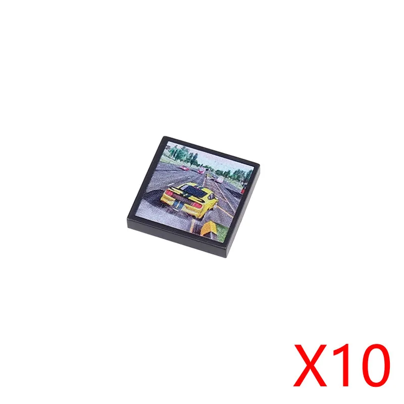 Szene Modell Druck Zubehör Bausteine Dashboard Bildschirm tastatur Maus Control Tasten Mini Kompatibel Ziegel Spielzeug N08