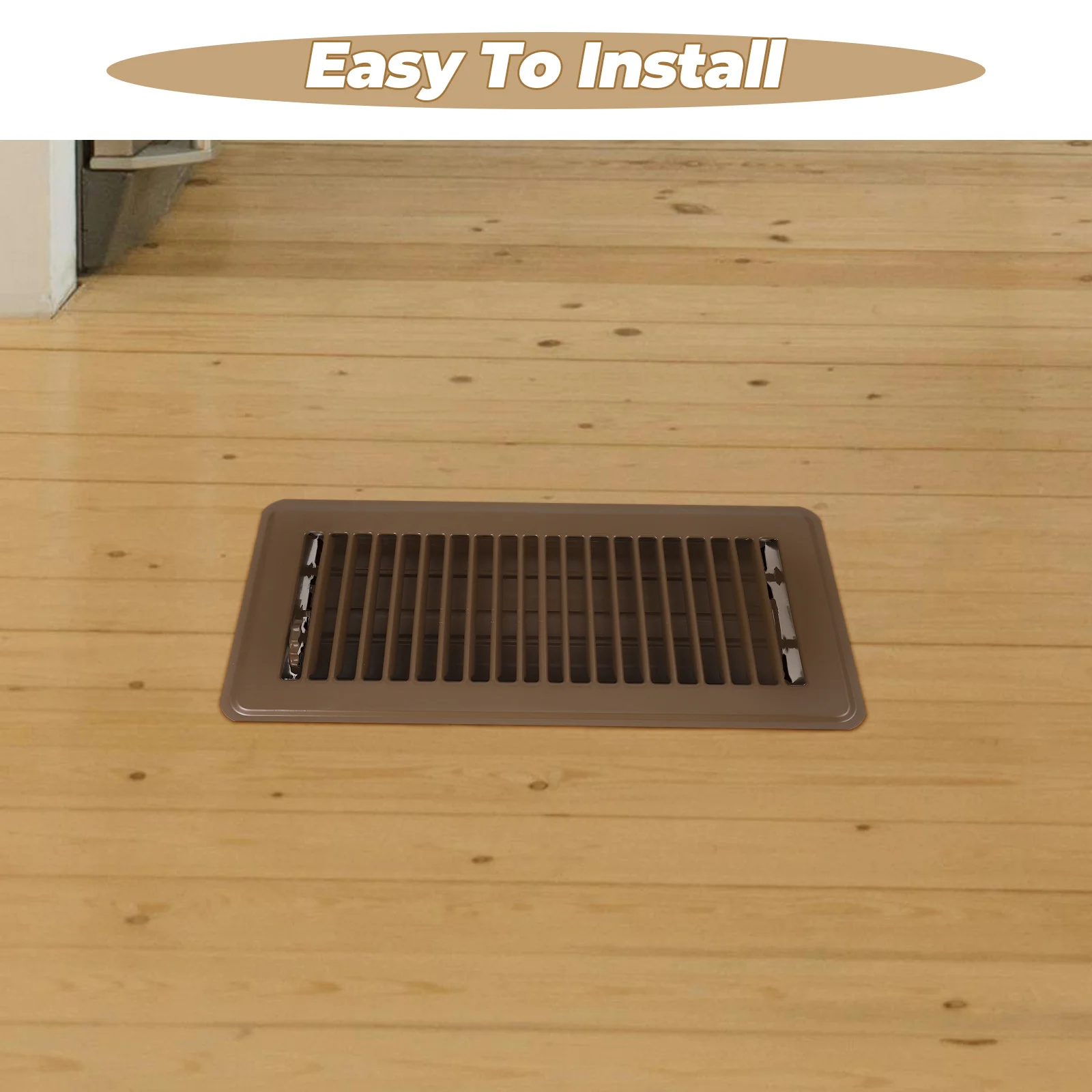 1PCS Gusseisen Boden Lüftungsgitter Air Vent Abdeckung HVAC Kompatibel Mehrzweck Luftstrom Einfache Installation Universal für Wohnungen