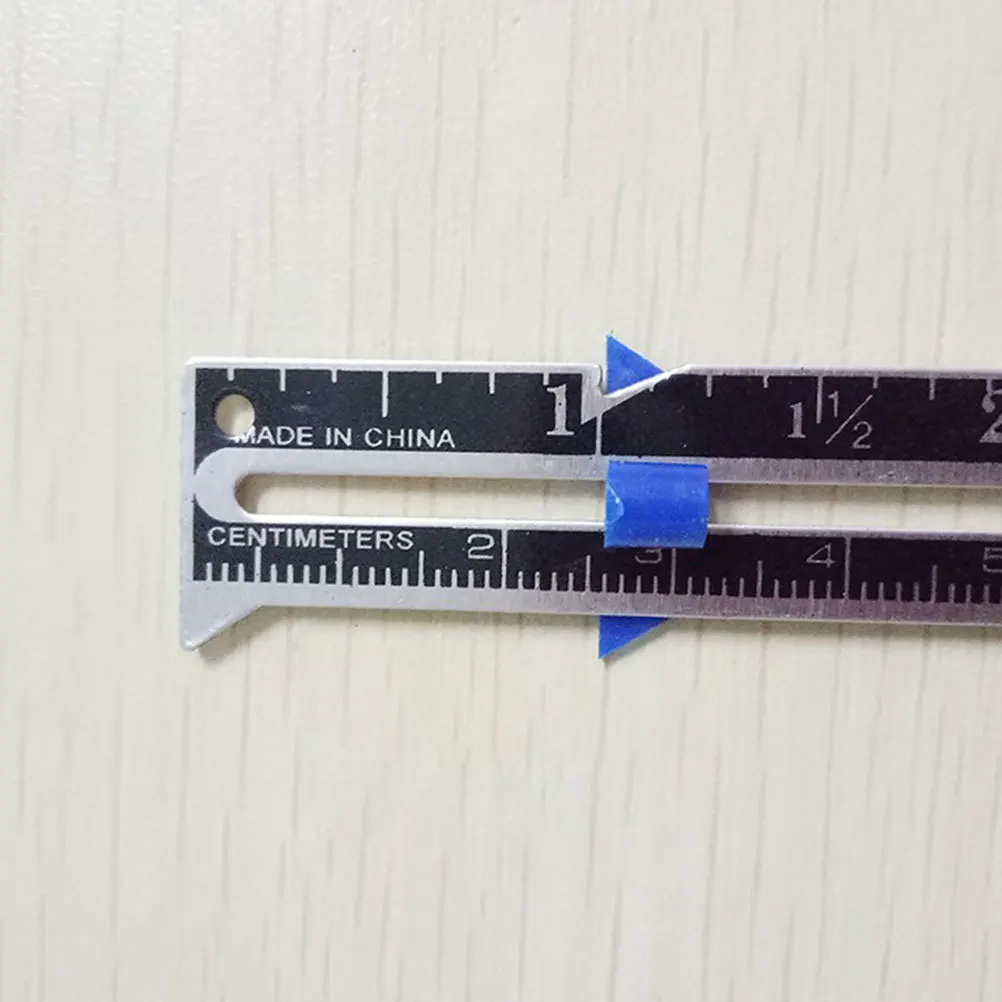 

3pcs Button Positioning Ruler Aluminum Plastic Measuring Tool For Sewing Diy Craft Millimeter Centimeter Scale 1 Inch Notch