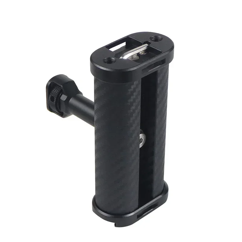 Mini Side Handle Handgrip with Dual 1/4 Screw Mount for Mirrorless Digital Camera DSLR Camera Cage Built-in Wrench