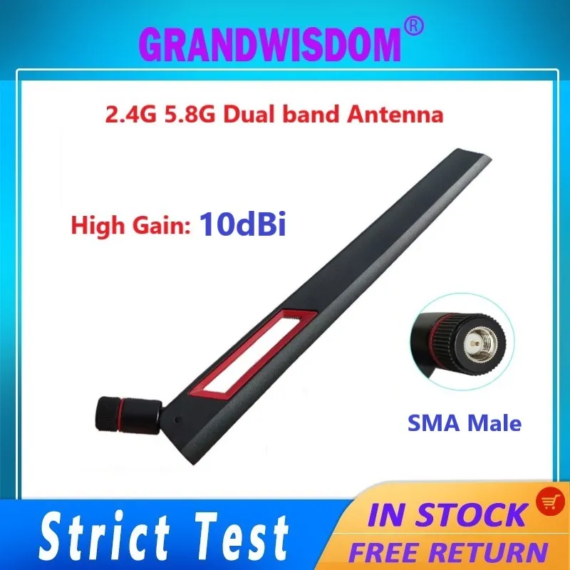 1-2 stücke 2,4g 5,8g Antenne 10dbi sma männlich wlan wifi Dualband Antenne iot Modul Router Smart Home Gadgets ir ZigBee Smart Life