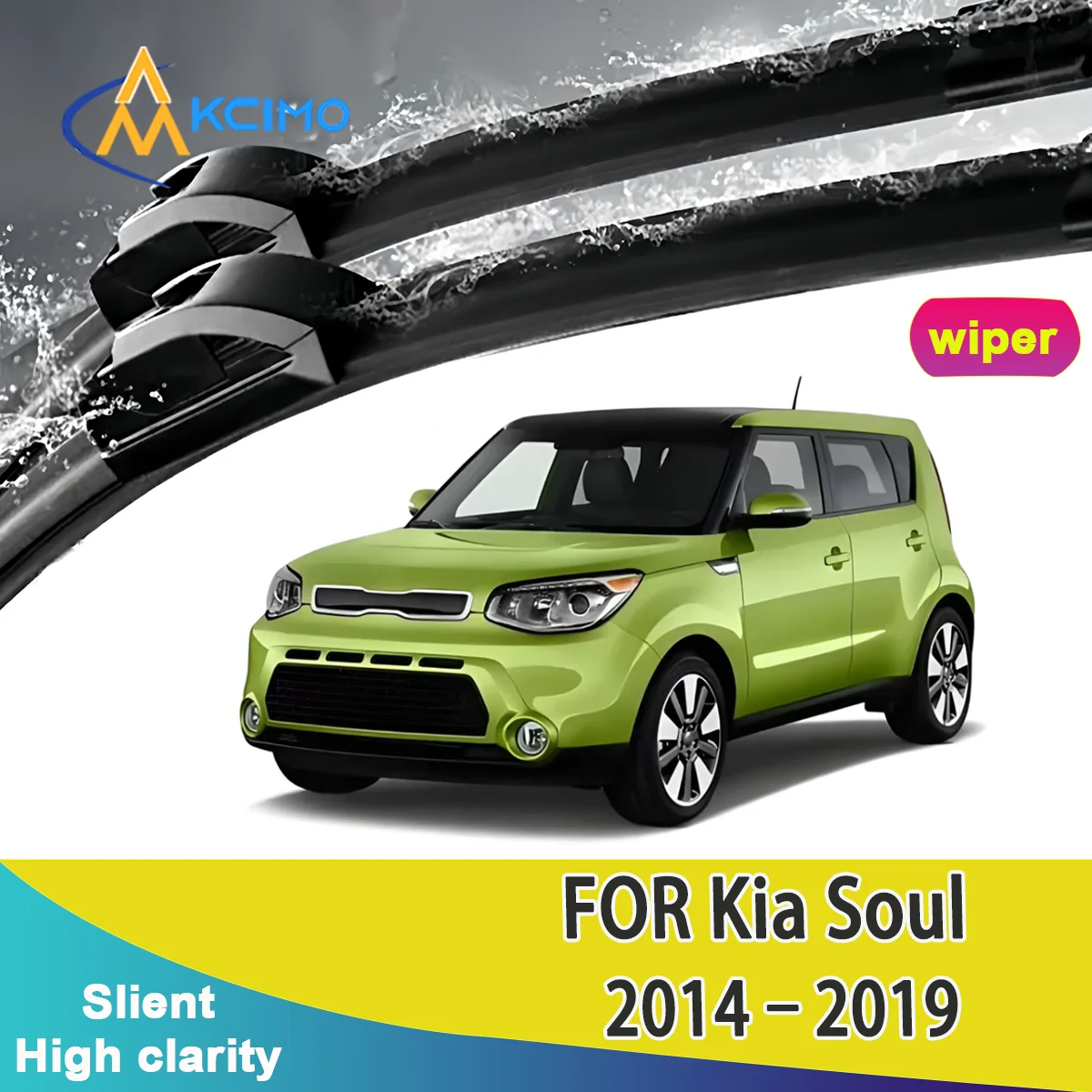 

KCIMO, 2 шт., новая щетка переднего стеклоочистителя для Kia Soul PS 2014-2019, передние щетки автоматического стеклоочистителя, аксессуары 2019 2018