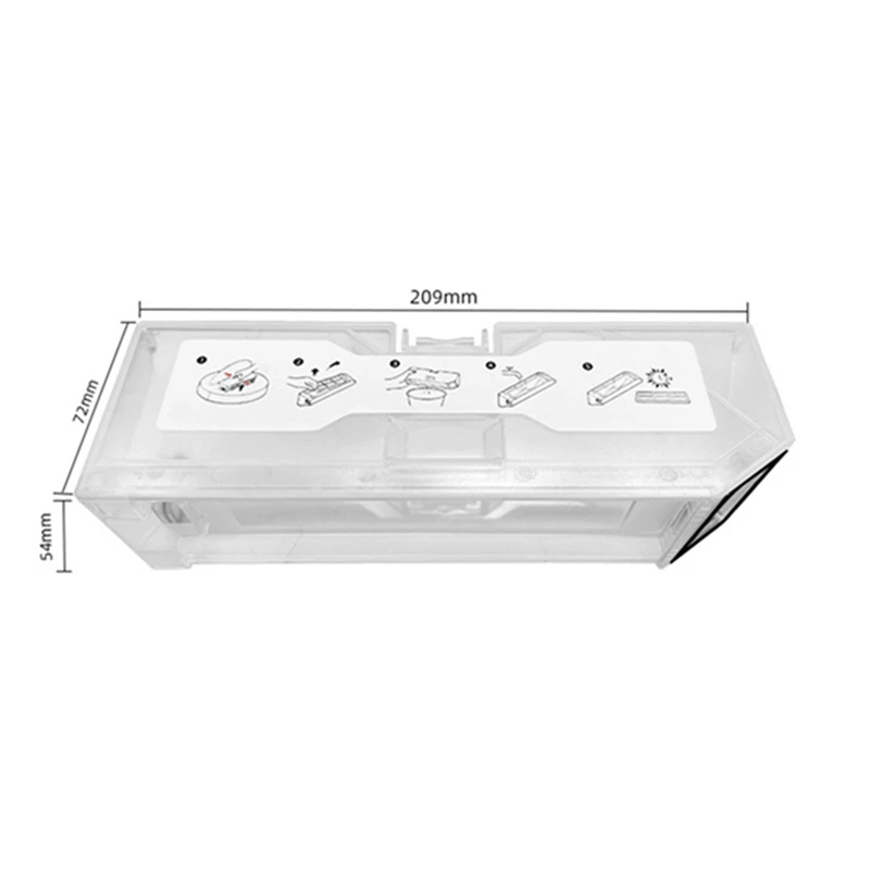 Para roborock q revo p10 peças de reposição robô aspirador pó caixa lixo filtro hepa peças