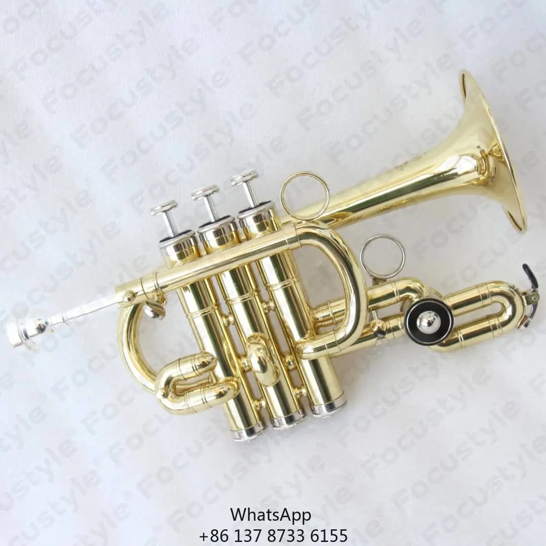 

Professional Bb Piccolo Trumpet With Lacquer Finish Brass Body Piccolo Trumpet