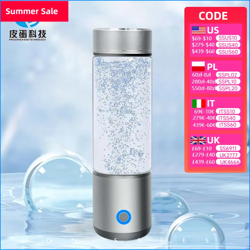 

Wholesale SPE PEM 1500ppb H2 Water Cup Premium Long-lasting Hydrogen Water Maker Hydrogen Water Bottle Generator