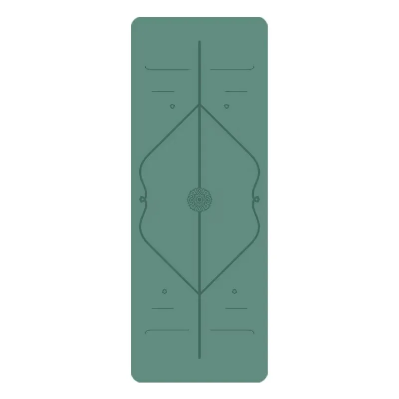 

YTYIN Customized Curve Arch Oval Eco Friendly Gym Fitness Pu Yoga Mat Printed Yoga Natural Pu Rubber Mat