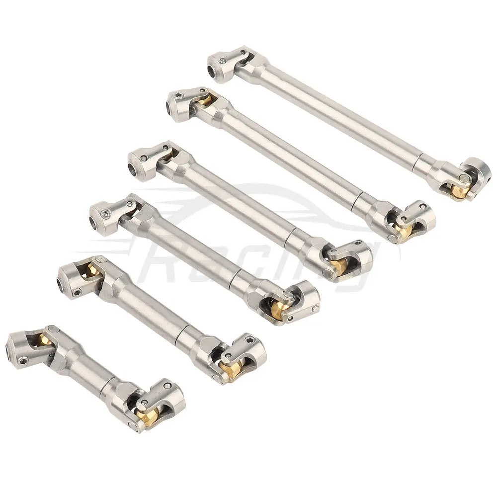 Stainless Steel Heavy-Duty Drive Shaft for 1/10 RC Car Crawler Axial SCX10 90046 AXI03007 TRX4 Redcat Gen8 Upgraded Parts
