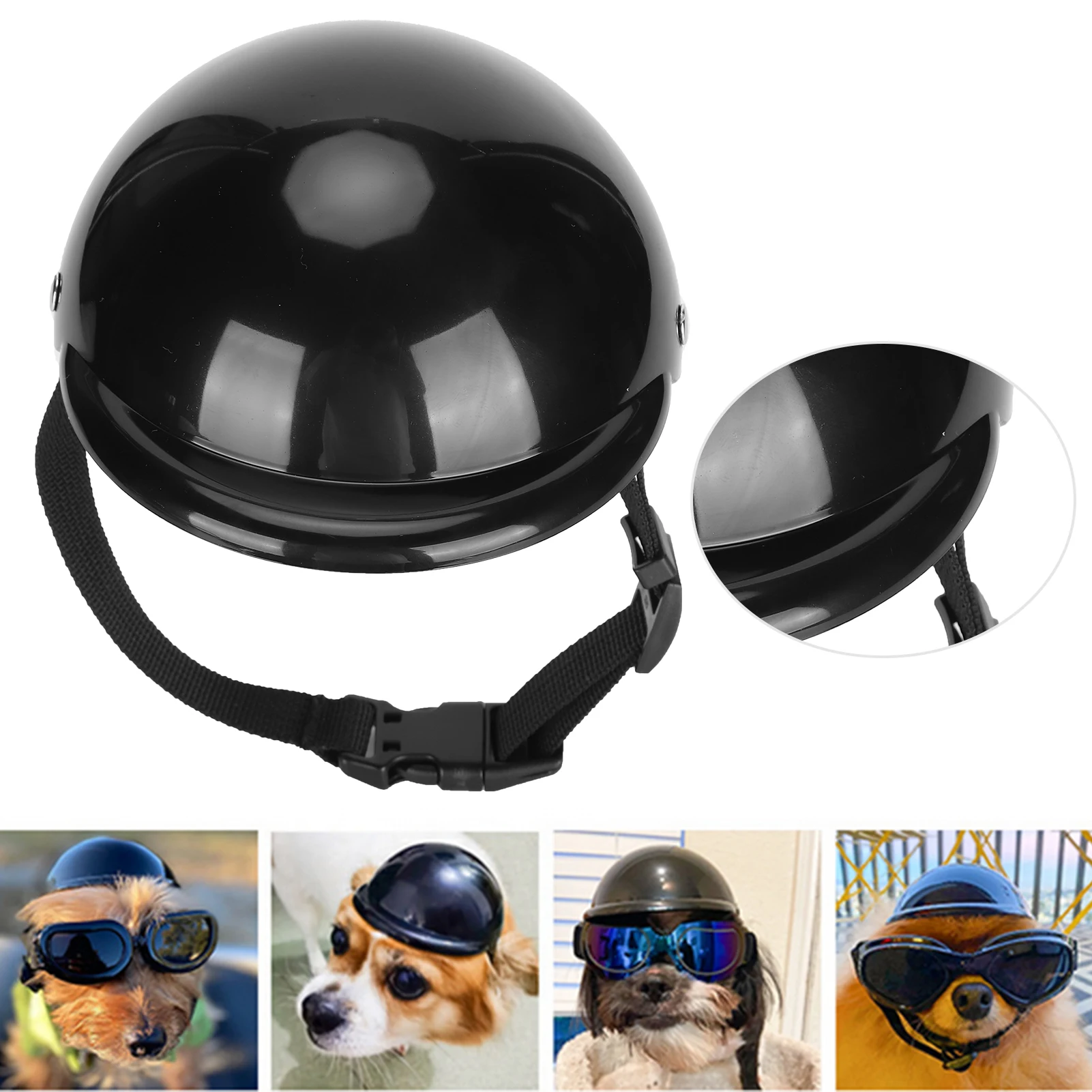 Enjoying Pet Riding Helmet Puppy Motorcycle Hat Pet Toy Hat Cap Dog Cat Accessories