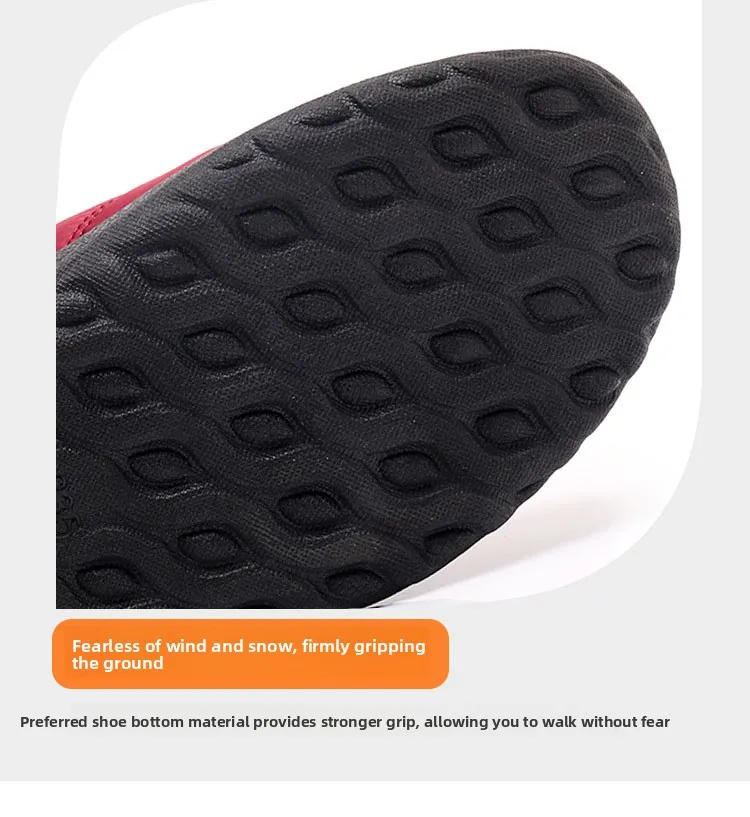 Damen Winter-Schneestiefel mit warmem Kunstfellfutter, seitlichem Reißverschluss, wasserdicht, rutschfest, bequeme Knöchelstiefel für ältere Damen. – Detail 10