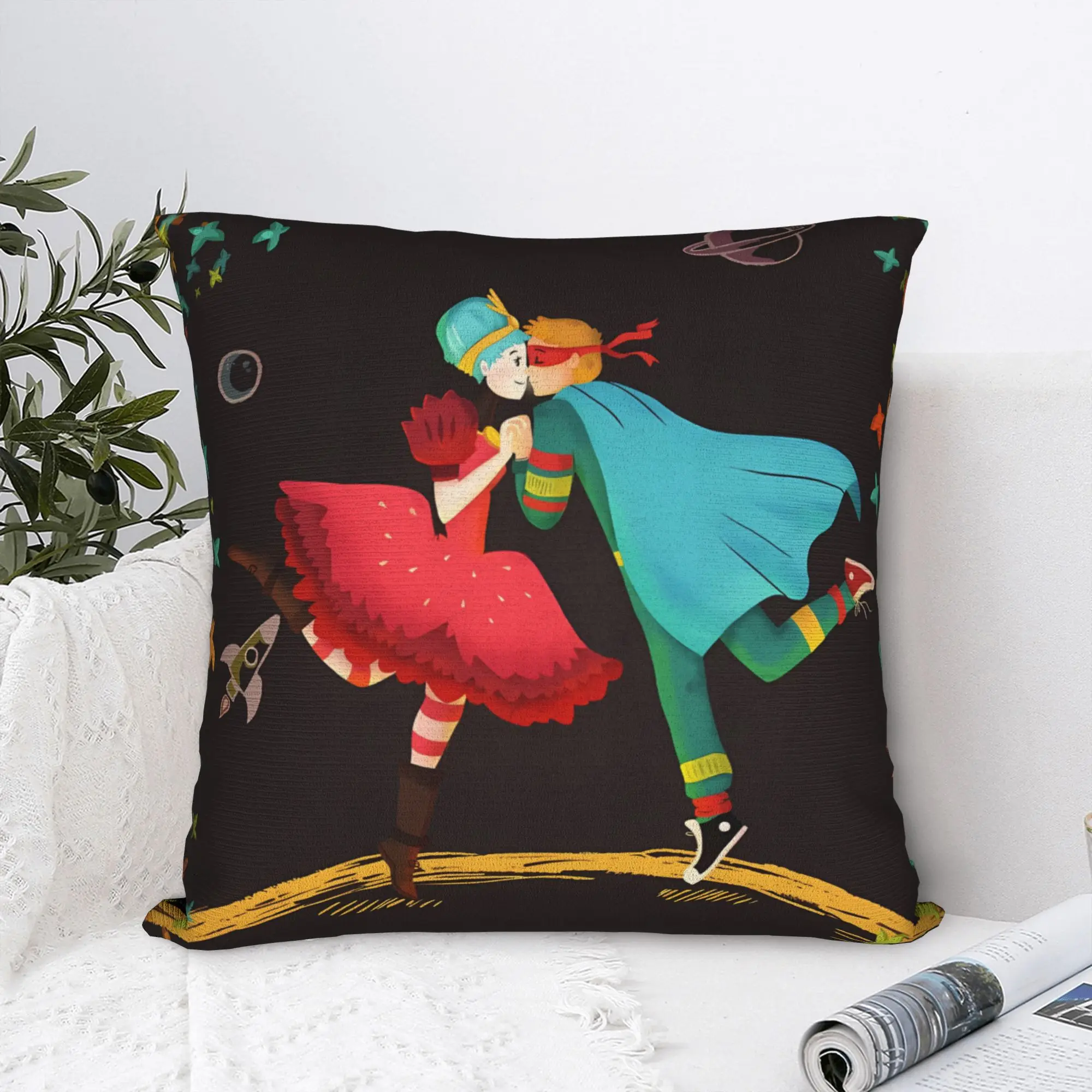 Band C-Coldplays Pillow Case  Square Pillow Cover Funny Pillowcases For Sofa Home Decor