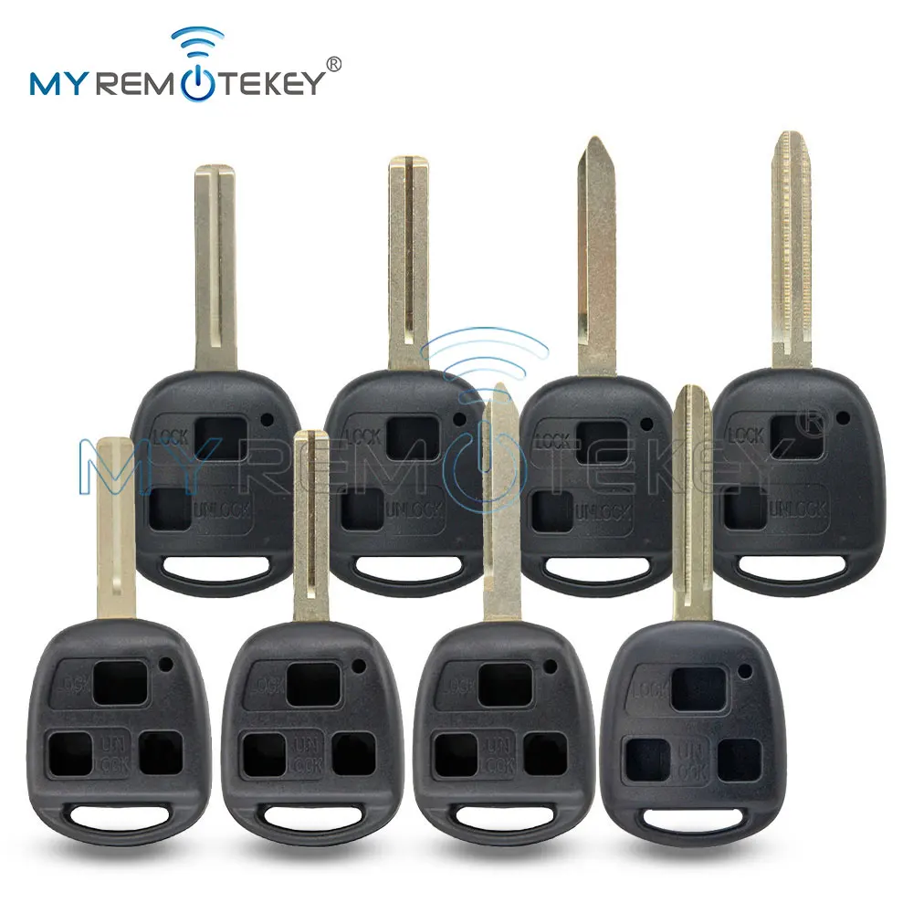 MYREMOTEKEY Uncut Blade Remote Entry Car Key Case Fob Shell For Lexus RX300 ES300 LS400 GX460 For Toyota Corolla Land Cruiser