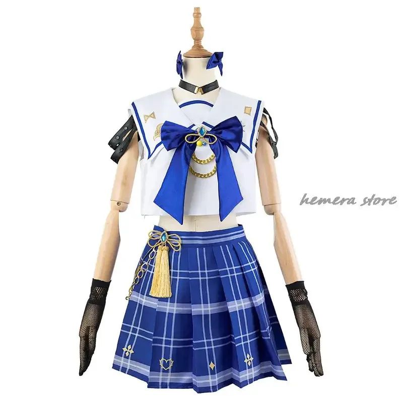 2025 Vtuber Nijisanji Ike Eveland/ماريا ماريونيت لعبة البدلة زي جميل تأثيري حلي هالوين حفلة لعب الأدوار الزي #6