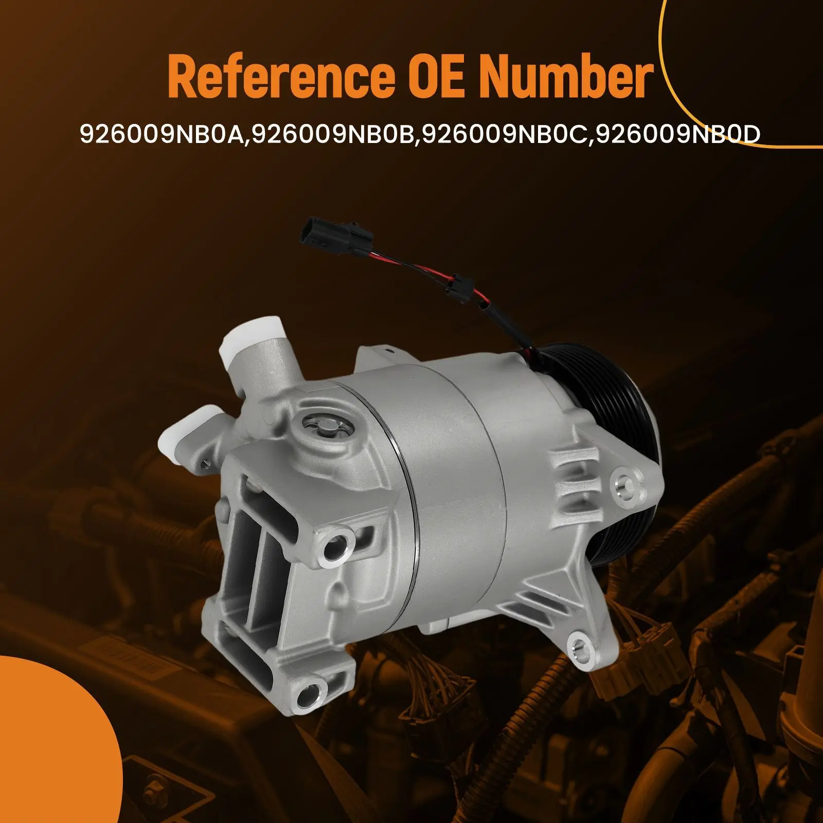 

Компрессор кондиционера для Nissan Altima 3.5L 2007-2012 92600JA10A, алюминиевый, с муфтой 926009NB0A