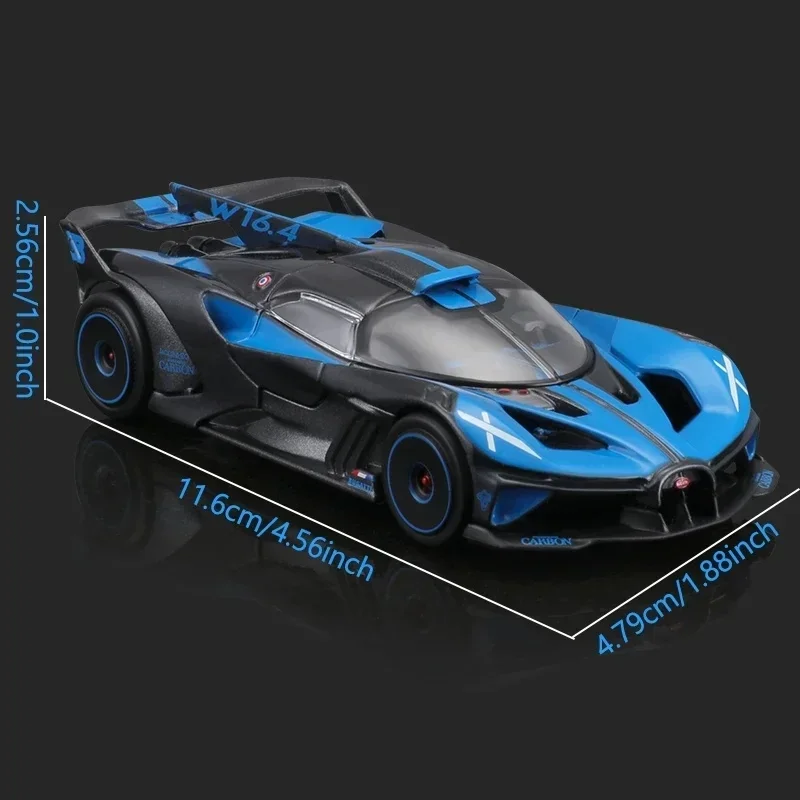 In Stock Bburago 1:43 Bugatti Bolide Alloy Miniature Diecast Model Acrylic Box Bugatti Sports Toys Car Model Christmas Kisd Gift