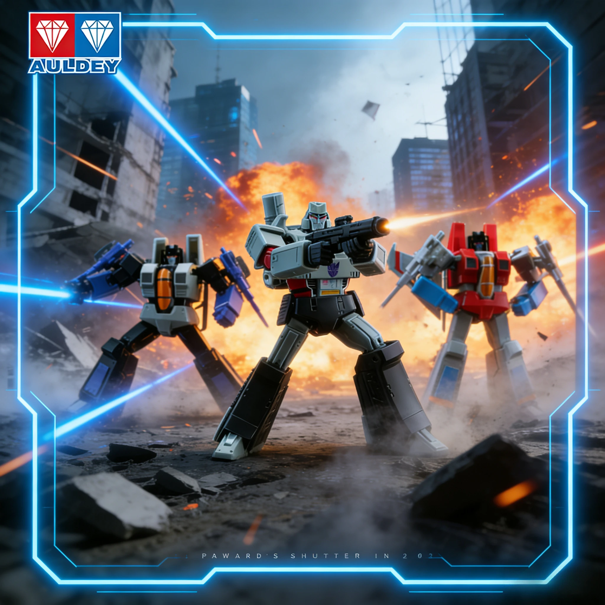 AULEDY 公式トランスフォーマー ブラインドボックス オプティマスプライム & メガトロン フィギュア 可動モデルおもちゃ コレクタブルドール 男の子向けギフト 子供向け