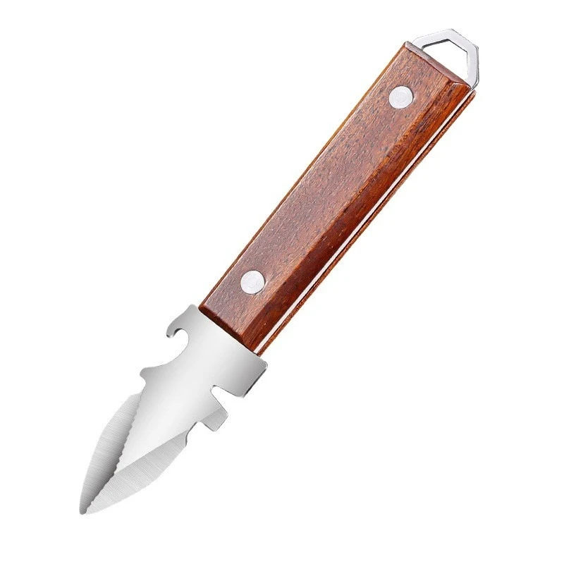 Cuchillo para Abrir Ostras de Acero Inoxidable, Herramienta Comercial y Doméstica para Abrir Ostras