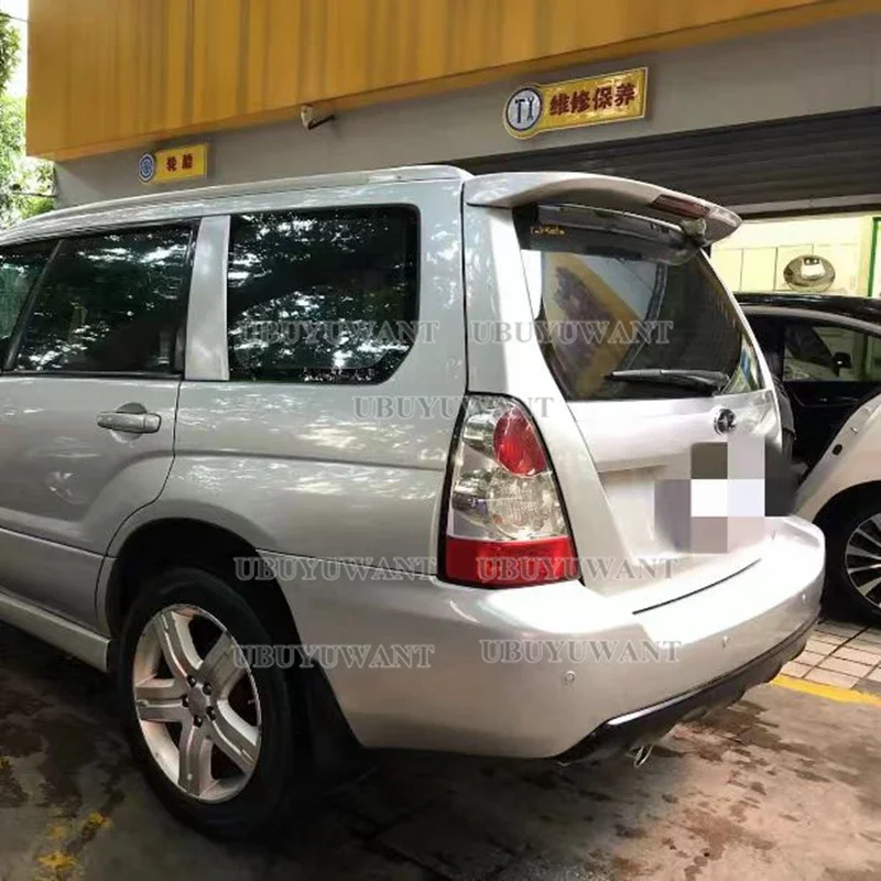 High Quality Primer ABS Plastic Unpainted black Color Factory Style Spoiler Wing For Subaru Forester  SG5 SG9 2004-2007