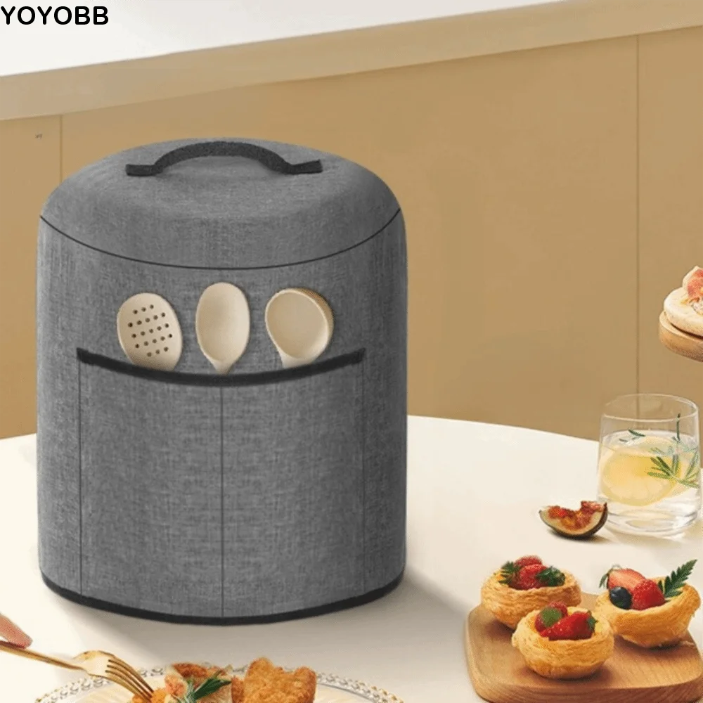 

Oxford Cloth Air Fryer Dust Cover Oil-resistant with Pocket Rice Cooker Protective Cover Washable Reusable