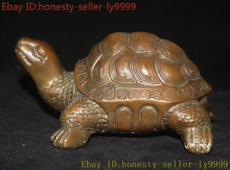 5,2-дюймовая китайская бронзовая статуя фэн-шуй, богатство, долголетие, рептилия, черепаха-латунная скульптура животного 5,2-дюймовая китайская бронзовая статуя фэн-шуй, богатство, долголетие, рептилия, черепаха-латунная скульптура животного