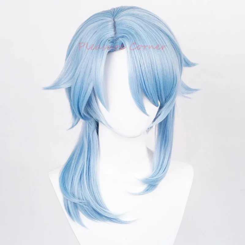 Simulation Scalp Genshin Impact Kamisato Anime Cosplay Wig Heat Resistant Synthetic Ayaka Brother Ayato Wigsr,7;k'2.s;9,
