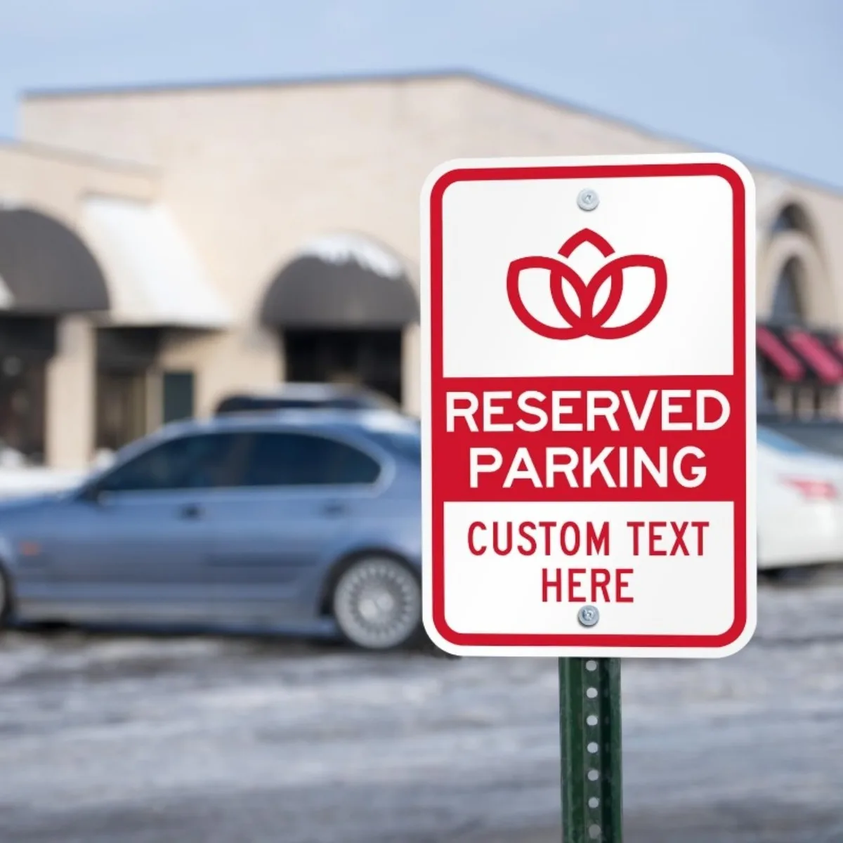 SmartSign 12"x18" Custom Parking Sign & Frame: Add Logo/Text, Rustproof, USA-Made (1-Pack)