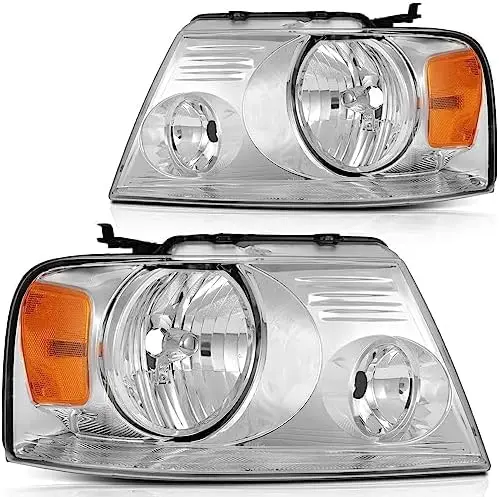 Headlight Assembly Compatible with 2004-2008 F-150 and 2006-2008 Mark LT, Bulbs Not Included