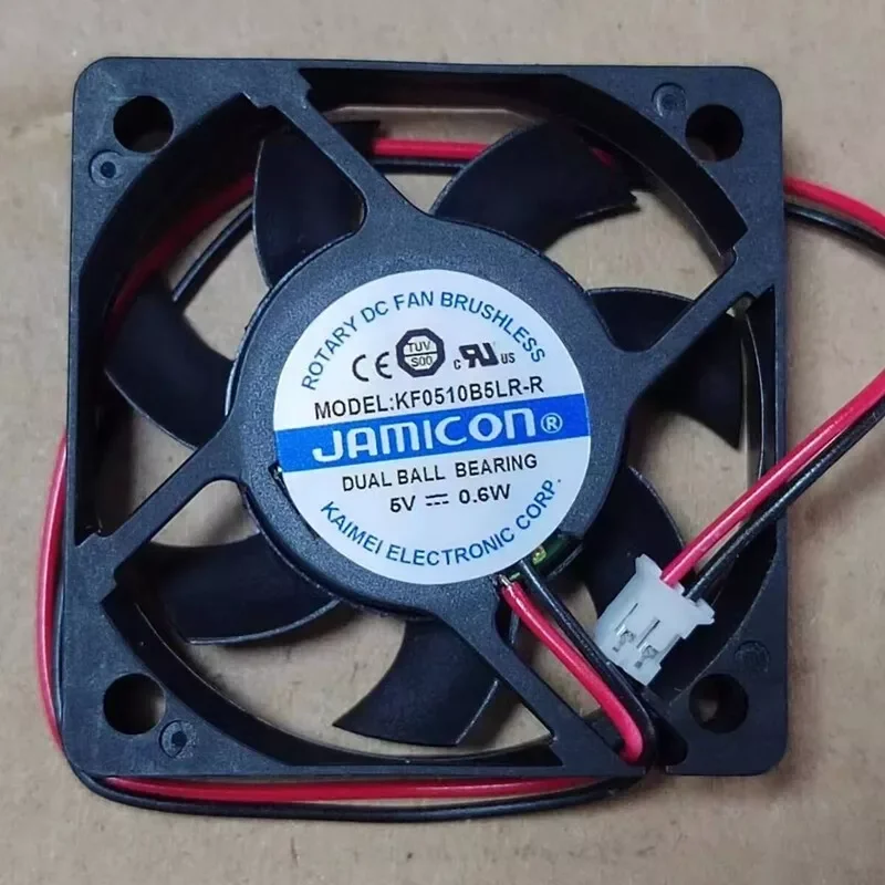 

1PC NEW JAMICON KF0510B5LR-R 5010 5V 0.6W 2pin double ball cooling fan