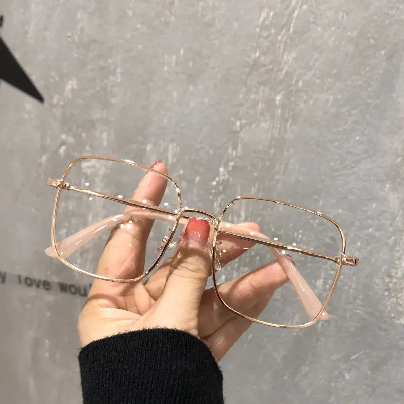 Photochrome Anti-Strahlungs-Brille für Damen, Schattierungen für Damen und Herren, Übergangsbrille, austauschbare Linse, übergroße Rahmen – Detail 4