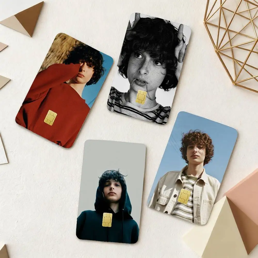 

F-Finn Wolfhard Actor 4pcs 1Set Film Skin for Debit Credit Bank Visa Card Decal Cover