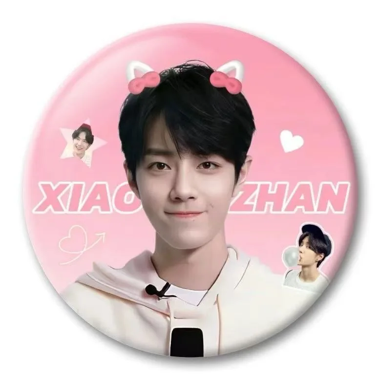 Милый и забавный косплей Bojun, Xiaowang и Xiaozhan, блестящий значок, простая подвеска-брошь, украшение в упаковке боли, 58