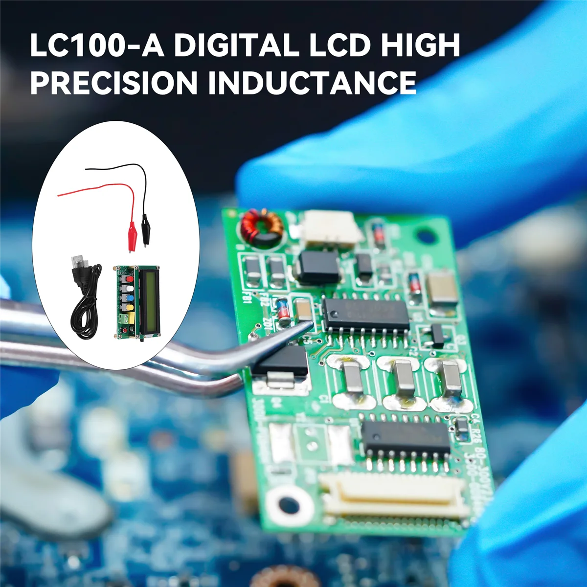 Lc100-A Digital Lcd High Precision Inductance Capacitance L/C Meter Capacitor Tester Frequency 1Pf-100Mf 1Uh-100H Lc100- Vogue