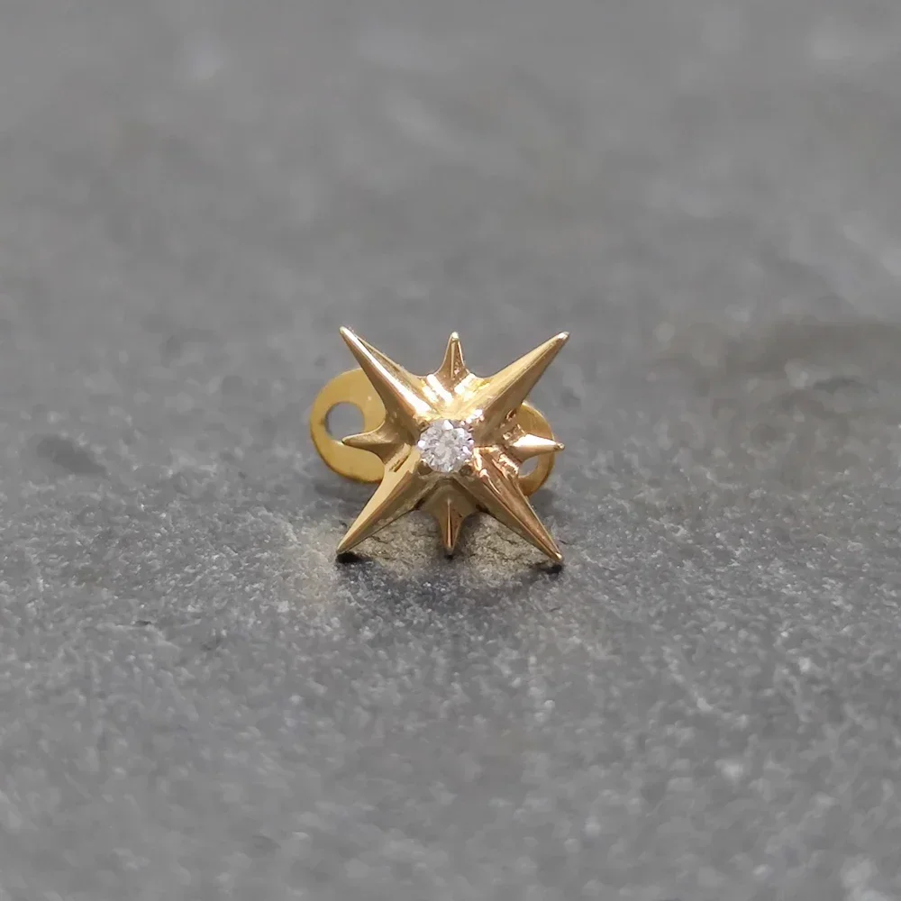 Titanium Helix Piercing Microdermal Studs, Dermal Anchor