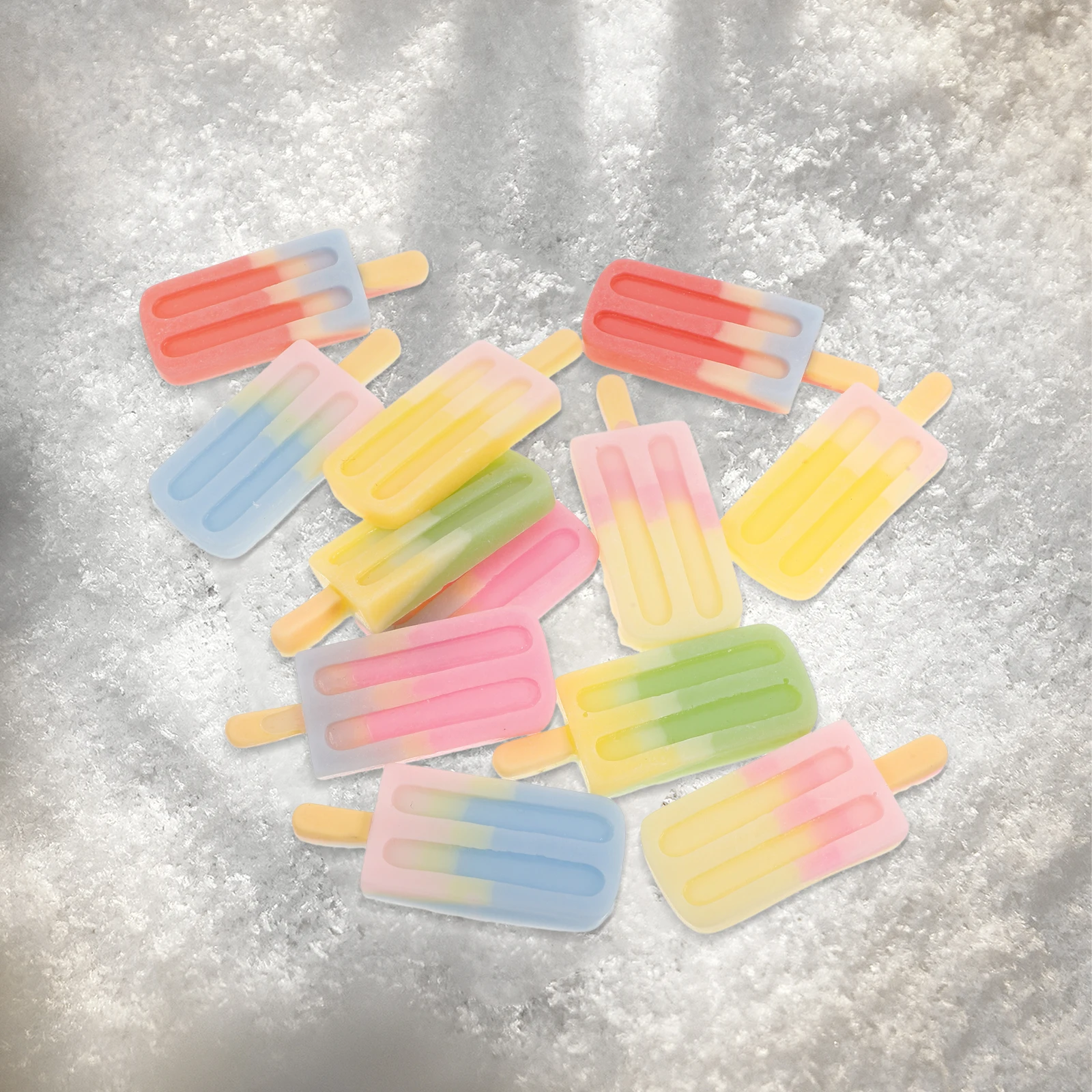 12 pezzi di simulazione gelato decorazione in miniatura liscio lucido fai da te cassa del telefono charms elegante lunga durata non sbiadisce robusto