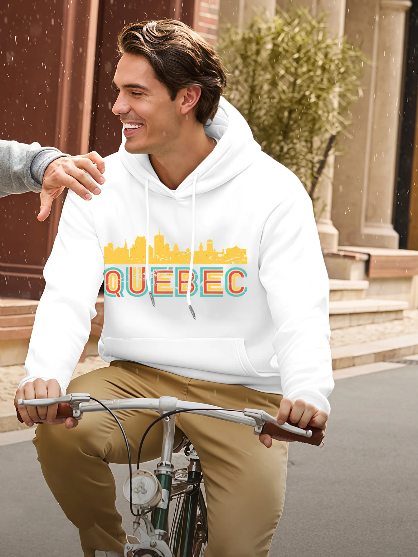 كندا كيبيك طباعة موضة الرجال النساء مقنعين البلوز الخريف الشتاء اليومية في الهواء الطلق عطلة اللياقة البدنية ملابس رياضية فضفاضة دافئة غير رسمية #1