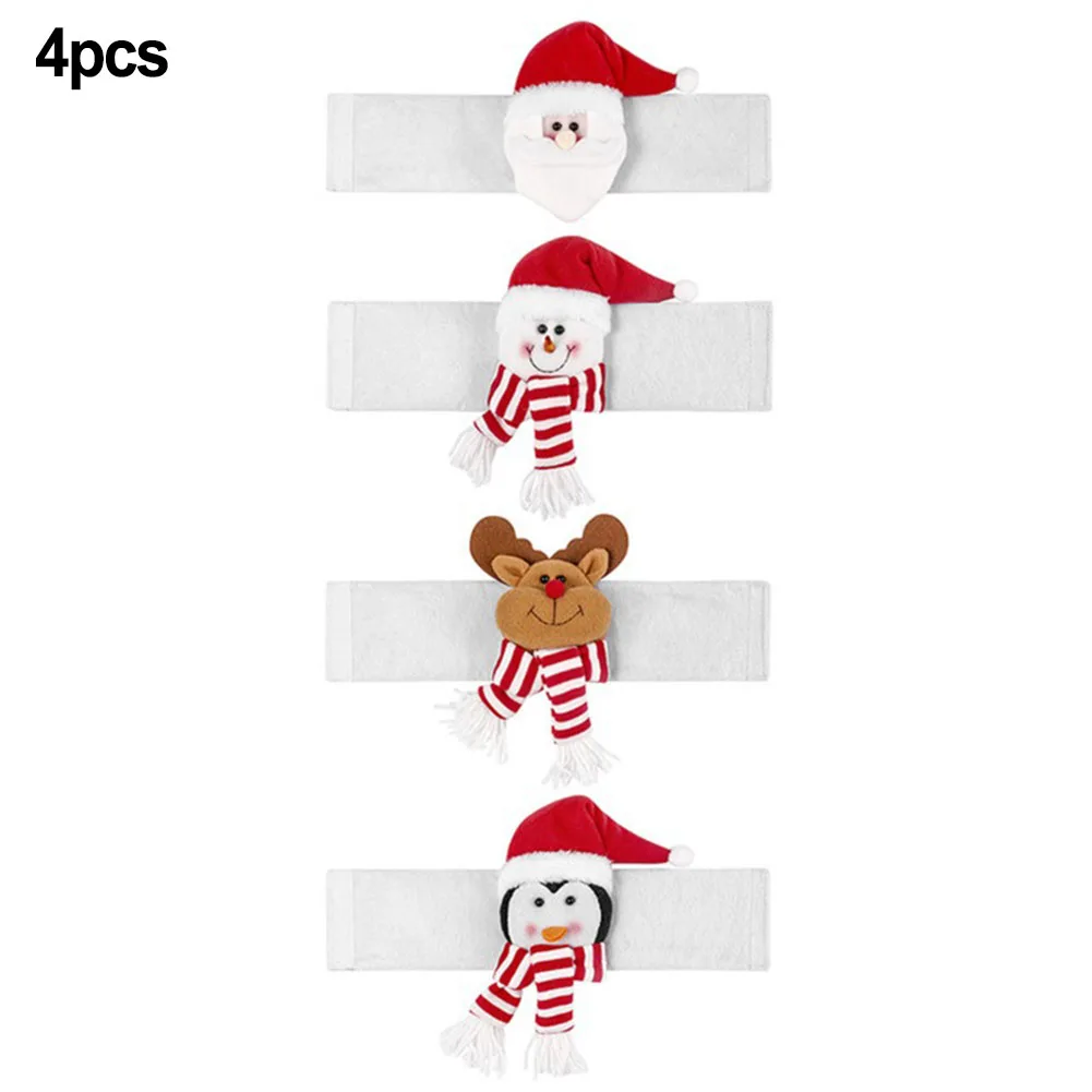 

4pcs Christmas Curtain Hook 36*17cm Festive Santa Plush Curtain Tiebacks-Perfect Holiday Decor For Your Home Christmas Decor