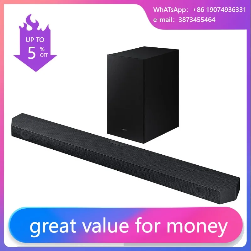 

HW-Q600C/XZ 3.1.2ch Soundbar Audio Q-Symphony Adaptive Sound