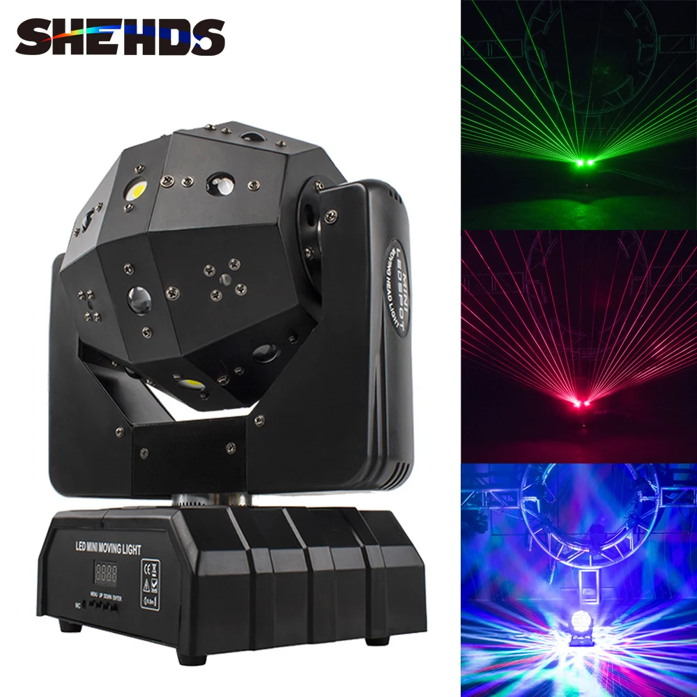 16X3W Double Arms Beam Light DMX512 Moving Head Light Football Light DJ Bar Party Show Stage Light 16/18CH SHEHDS