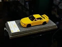 Zonzo Studio 1:64 Skyline R32 Yellow JDM Simulation Limited Edition Resin Metal Static Car Model Toy Gift