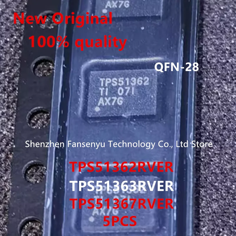 

(5piece)100% New TPS51362 TPS51363 TPS51367 TPS51362RVER TPS51363RVER TPS51367RVER QFN-28
