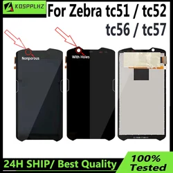 5.0 For Zebra TC51 TC56 LCD Display+Touch Screen For TC52 TC57 TC510K TC56CJ TC56DJ LCD Screen Replacement Digitizer Assembly