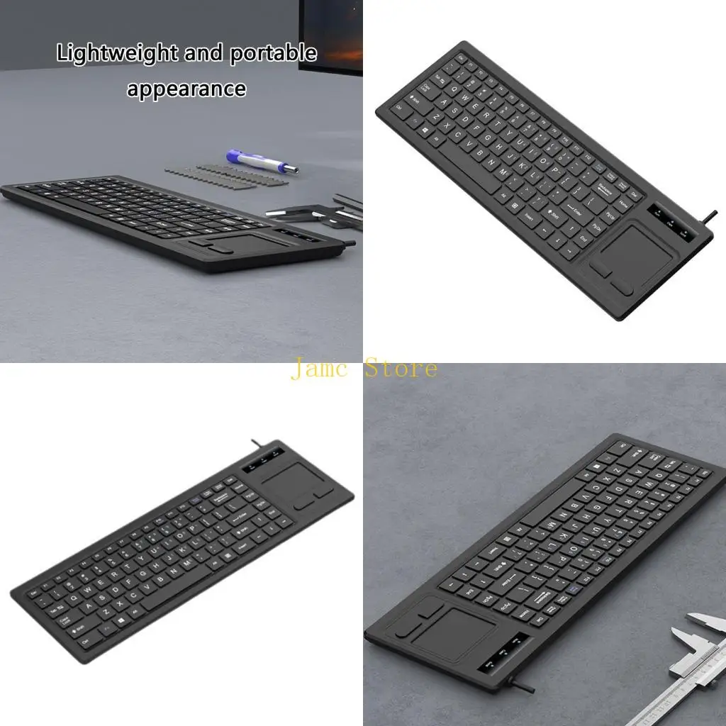 

LX0B Industrial Trackpads Клавиатуры с сенсорными панелями и USB -концентраторами для эффективного ввода данных