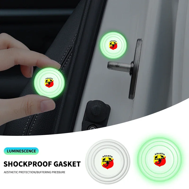 Luminous Car Door Shockproof Pads Anti-collision Pad For Abarth Renault Hyundai Volkswagen Suzuki Chevrolet Seat MINI Alfa Romeo