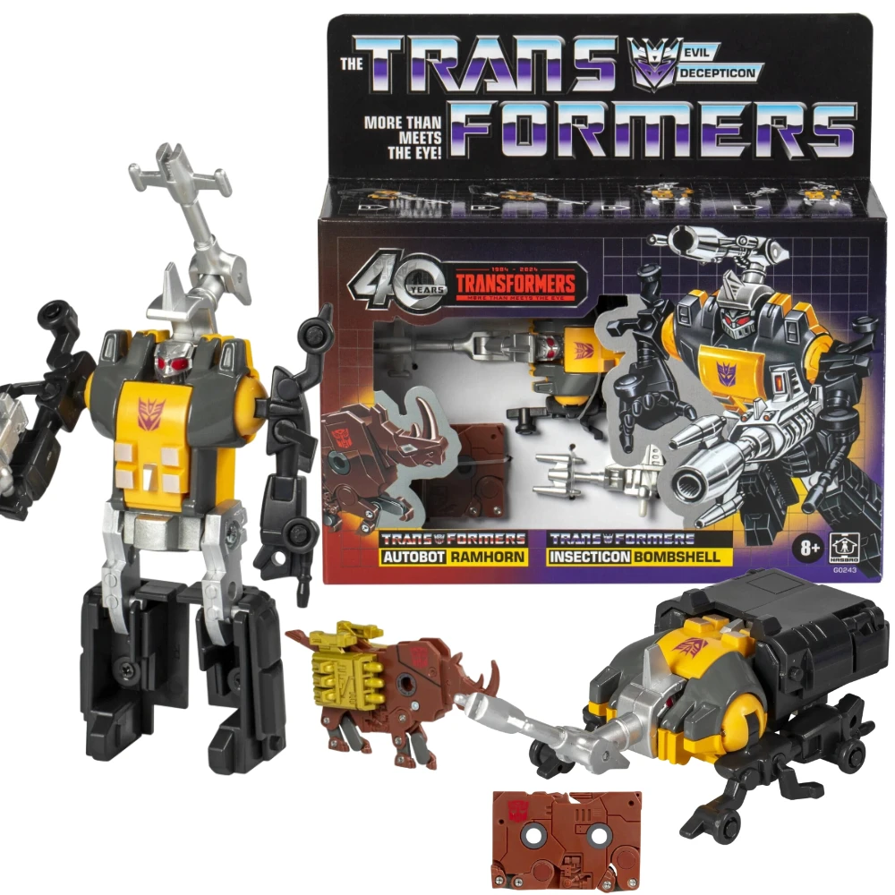 

In Stock Transformers G1 40th Anniversary Ramhorn Bombshell 2-Pack SDCC Action Figure Model Toy Collection Hobby Gift