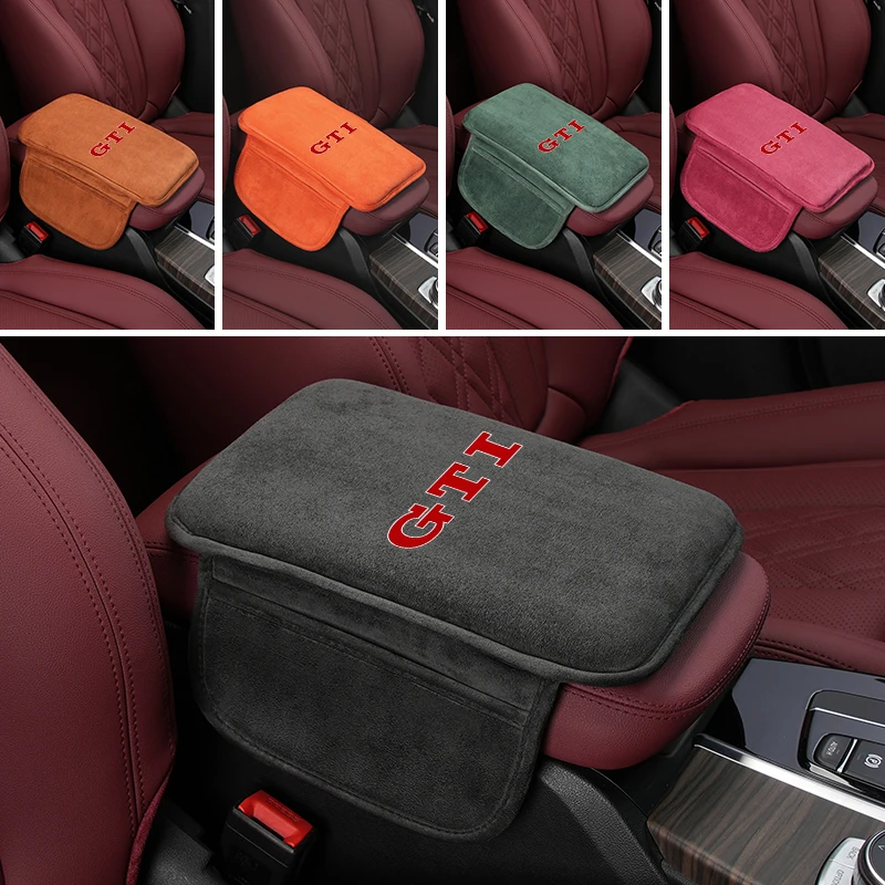 

Автомобильные аксессуары, замшевый чехол на подлокотник для хранения для VW Golf Jetta Passat mk4 mk5 mk6 CC Golf 5 7 Tiguan Scirocco Sagitar Magotan