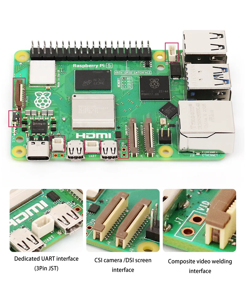 Raspberry Pi 5 Generation Suite 4g 8g development board Arm Cortex-A76 5b