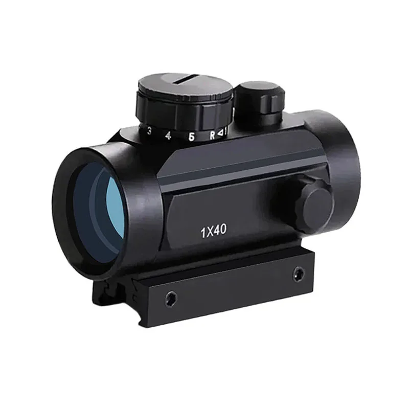 Hunting Rifle Scope 1×40 Red Green Dot Night Vision Scope 11mm 20mm Rail Mount HD Variable Focus Optical Scope Rifle Accessories