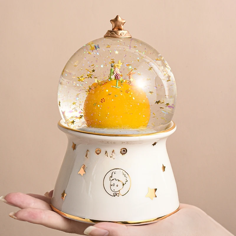 Children around the Sky Music Box Little Prince Crystal Ball Music Box