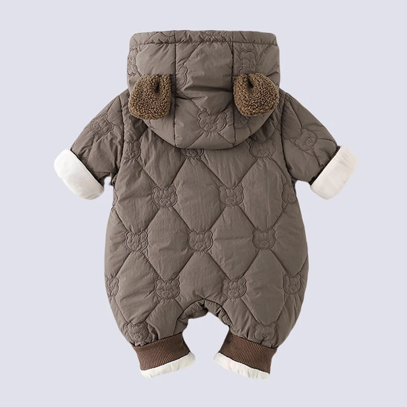 IYEAL الخريف الشتاء الرضع جمبسوت من القطن مقنعين ملابس الطفل طفل الفتيان الملابس الدافئة طفل الفتيان الفتيات رومبير 0-24 متر